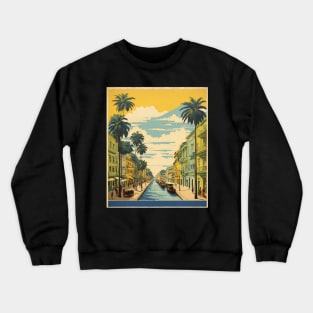 Manaus Brazil Vintage Tourism Travel Poster Art Crewneck Sweatshirt